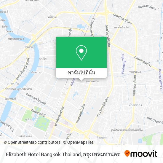 Elizabeth Hotel Bangkok Thailand แผนที่