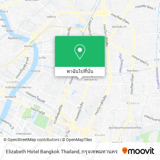 Elizabeth Hotel Bangkok Thailand แผนที่