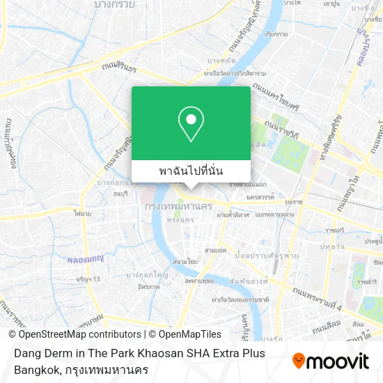 Dang Derm in The Park Khaosan SHA Extra Plus Bangkok แผนที่