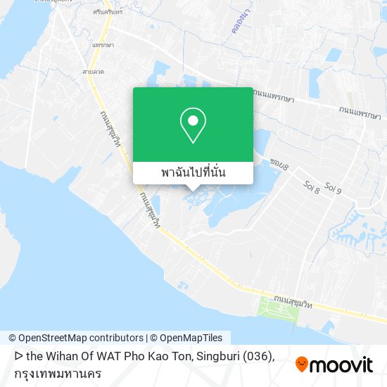 ᐅ the Wihan Of WAT Pho Kao Ton, Singburi (036) แผนที่