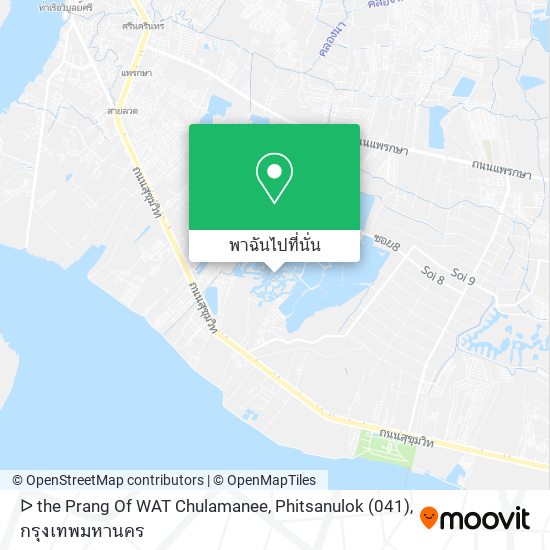 ᐅ the Prang Of WAT Chulamanee, Phitsanulok (041) แผนที่