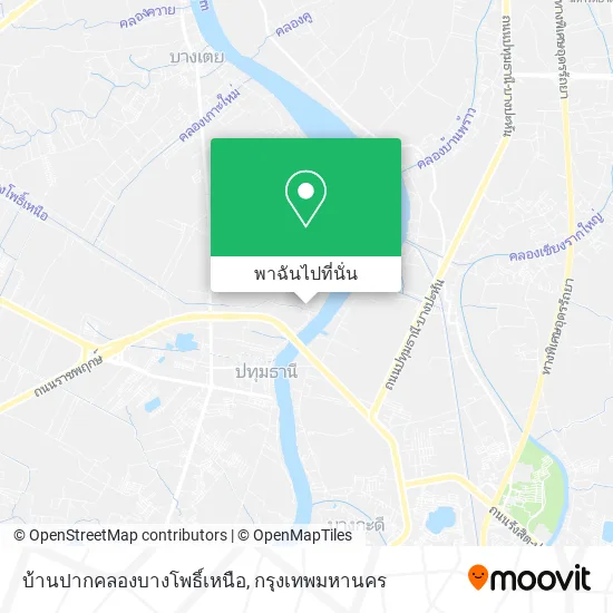 บ้านปากคลองบางโพธิ์เหนือ แผนที่