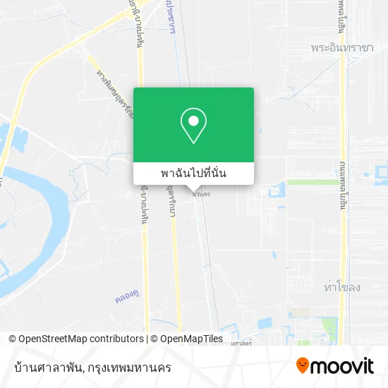 บ้านศาลาพัน แผนที่