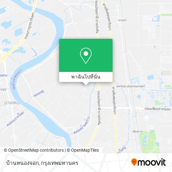 บ้านหนองจอก แผนที่