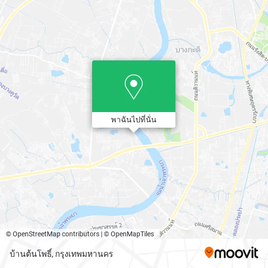 บ้านต้นโพธิ์ แผนที่