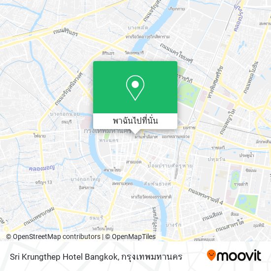Sri Krungthep Hotel Bangkok แผนที่