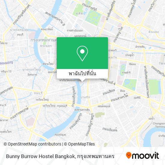 Bunny Burrow Hostel Bangkok แผนที่