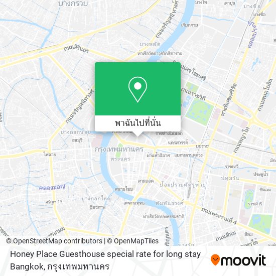 Honey Place Guesthouse special rate for long stay Bangkok แผนที่