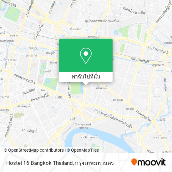 Hostel 16 Bangkok Thailand แผนที่