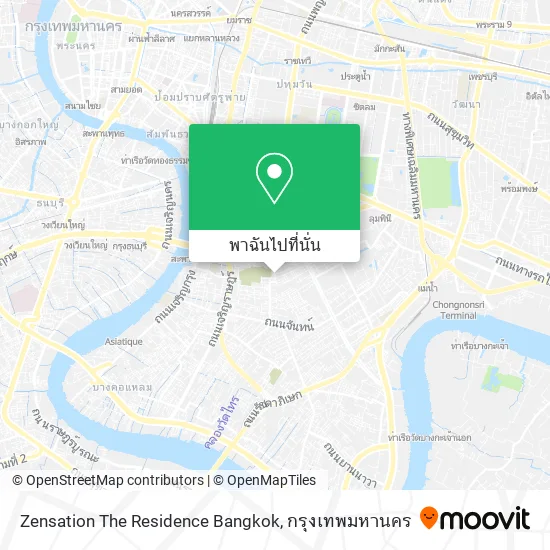 Zensation The Residence Bangkok แผนที่