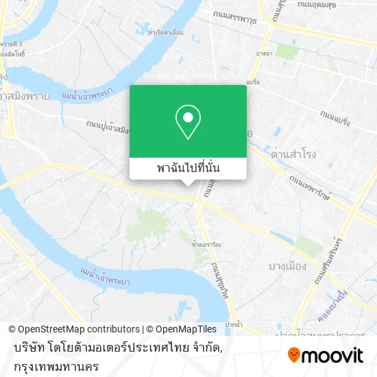 บริษัท โตโยต้ามอเตอร์ประเทศไทย จํากัด แผนที่