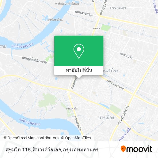 สุขุมวิท 115, สินวงศ์วิลเลจ แผนที่