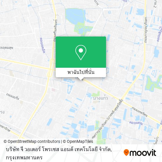 บริษัท จี วอเตอร์ โพรเซส แอนด์ เทคโนโลยี จํากัด แผนที่