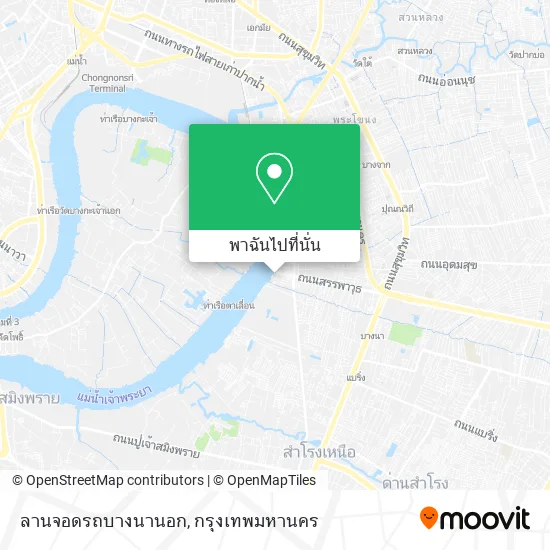 ลานจอดรถบางนานอก แผนที่