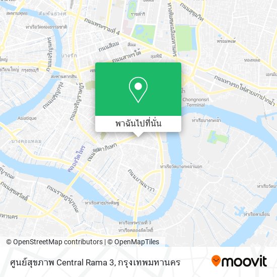 ศูนย์สุขภาพ Central Rama 3 แผนที่