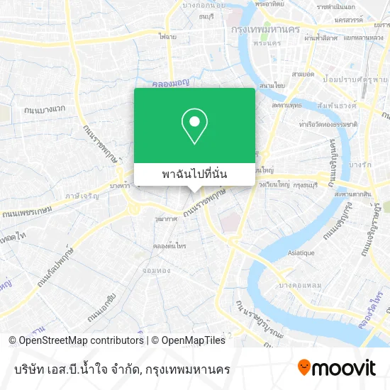บริษัท เอส.บี.น้ำใจ จำกัด แผนที่