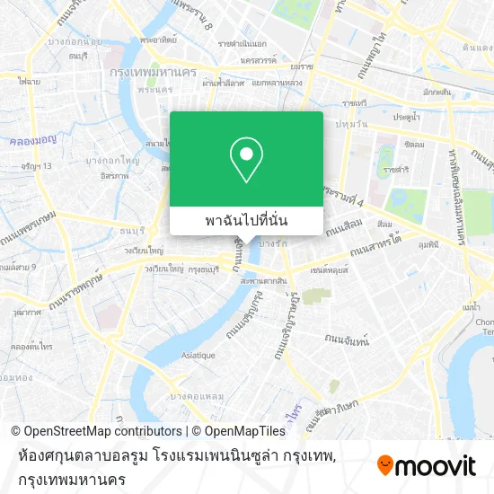 ห้องศกุนตลาบอลรูม โรงแรมเพนนินซูล่า กรุงเทพ แผนที่
