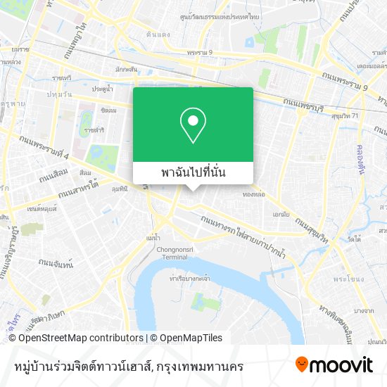 หมู่บ้านร่วมจิตต์ทาวน์เฮาส์ แผนที่