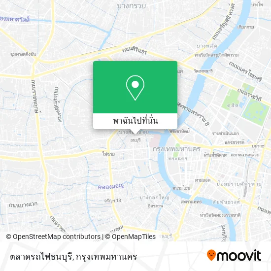 ตลาดรถไฟธนบุรี แผนที่