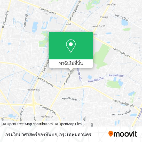 กรมวิทยาศาสตร์กองทัพบก แผนที่