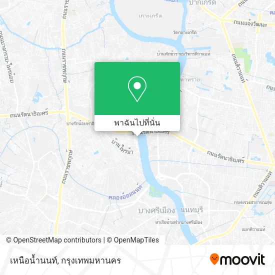 เหนือน้ำนนท์ แผนที่