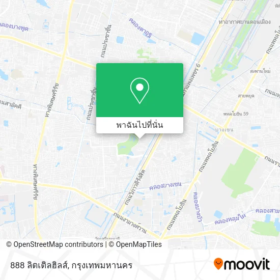 888 ลิตเติลฮิลส์ แผนที่