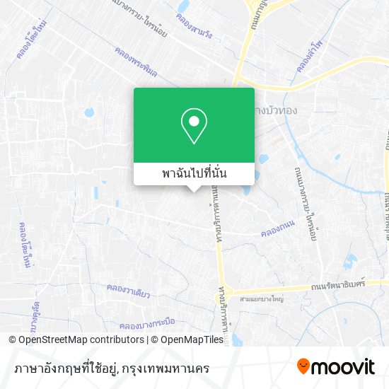 ภาษาอังกฤษที่ใช้อยู่ แผนที่