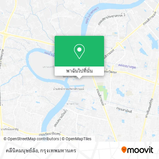 คลีนิคมนุษย์ล้อ แผนที่