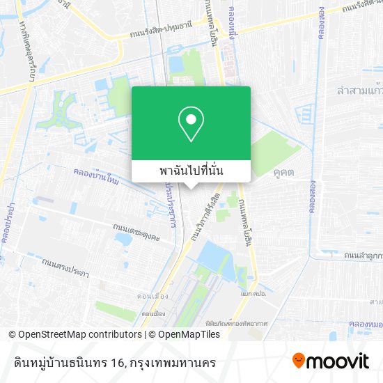 ดินหมู่บ้านธนินทร 16 แผนที่