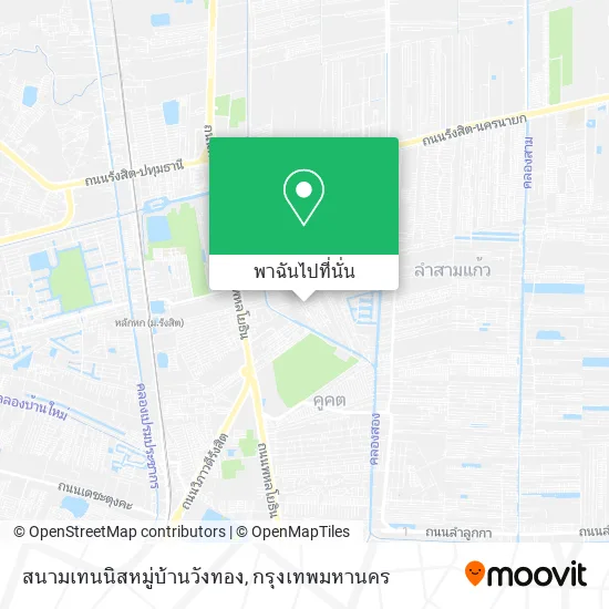 สนามเทนนิสหมู่บ้านวังทอง แผนที่