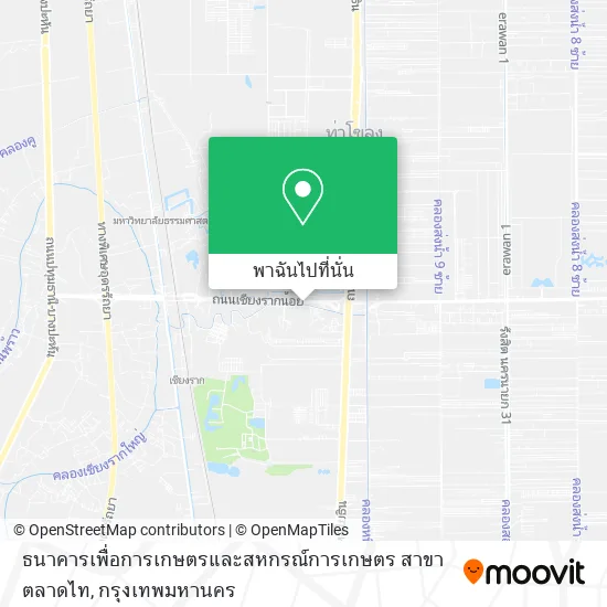 ธนาคารเพื่อการเกษตรและสหกรณ์การเกษตร สาขาตลาดไท แผนที่
