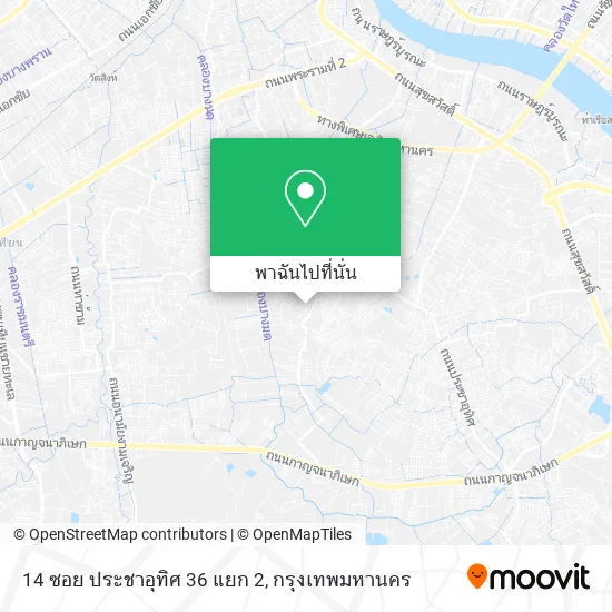 14 ซอย ประชาอุทิศ 36 แยก 2 แผนที่