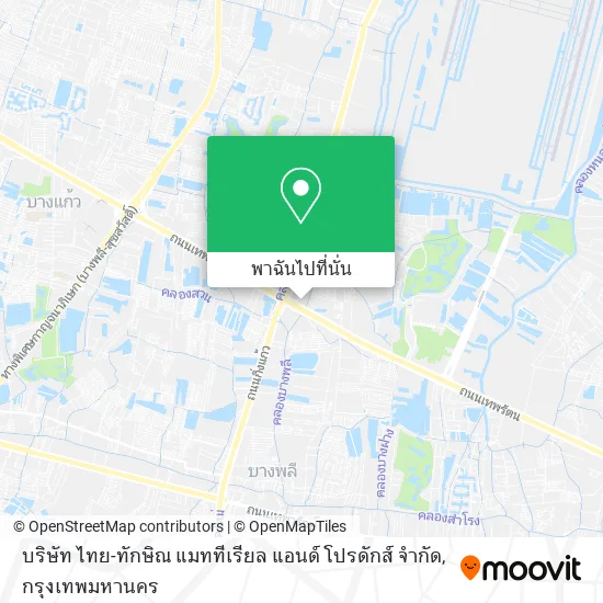 บริษัท ไทย-ทักษิณ แมททีเรียล แอนด์ โปรดักส์ จำกัด แผนที่