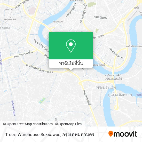 True's Warehouse Suksawas แผนที่