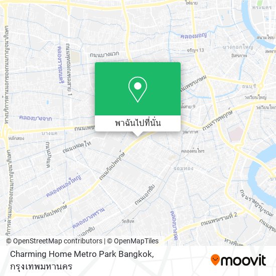 Charming Home Metro Park Bangkok แผนที่