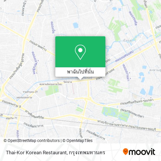 Thai-Kor Korean Restaurant แผนที่