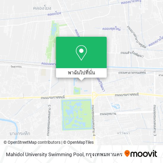 Mahidol University Swimming Pool แผนที่