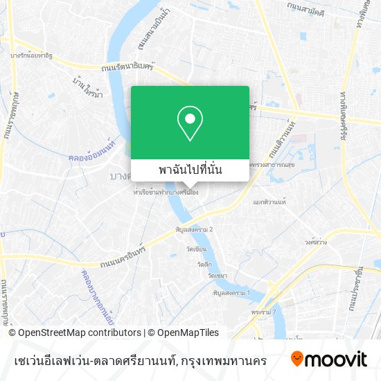 เซเว่นอีเลฟเว่น-ตลาดศรียานนท์ แผนที่