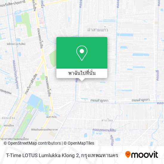 T-Time LOTUS Lumlukka Klong 2 แผนที่