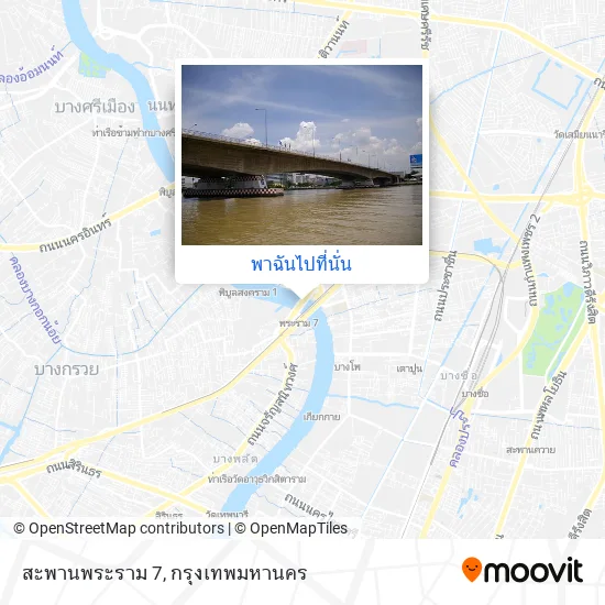 สะพานพระราม 7 แผนที่