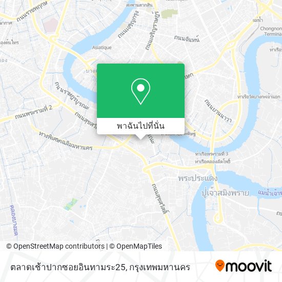 ตลาดเช้าปากซอยอินทามระ25 แผนที่