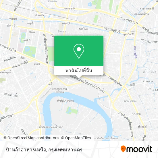 ป้าหล้าอาหารเหนือ แผนที่