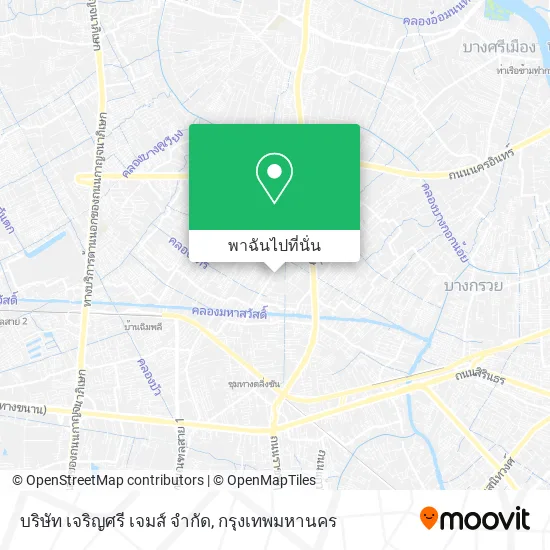 บริษัท เจริญศรี เจมส์ จํากัด แผนที่
