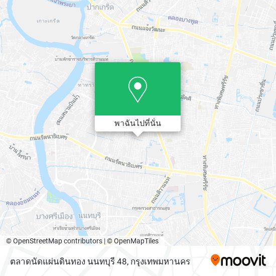 ตลาดนัดแผ่นดินทอง นนทบุรี 48 แผนที่
