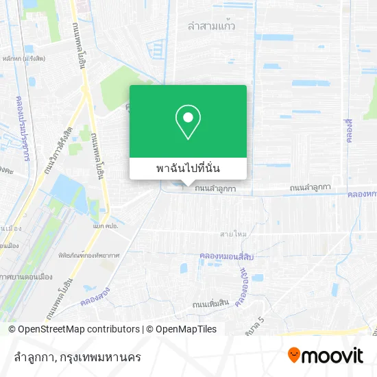ลําลูกกา แผนที่