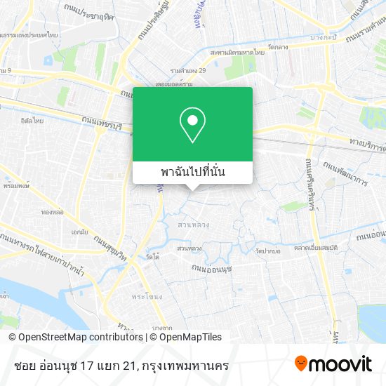 ซอย อ่อนนุช 17 แยก 21 แผนที่