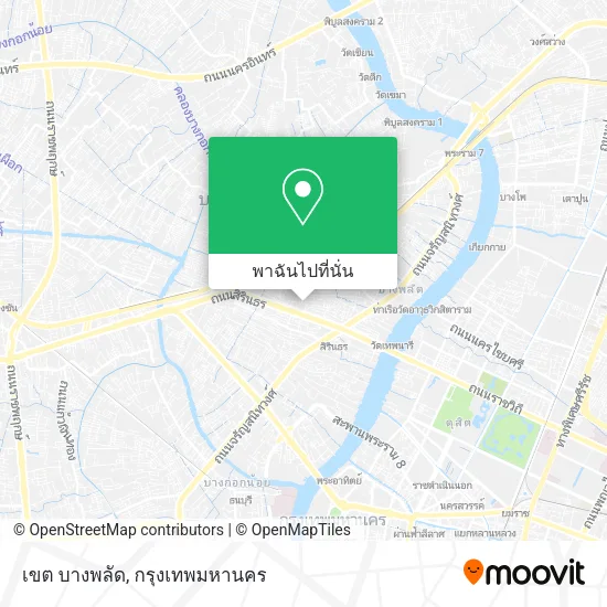 เขต บางพลัด แผนที่