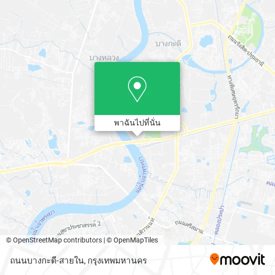 ถนนบางกะดี-สายใน แผนที่