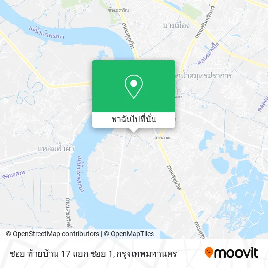 ซอย ท้ายบ้าน 17 แยก ซอย 1 แผนที่