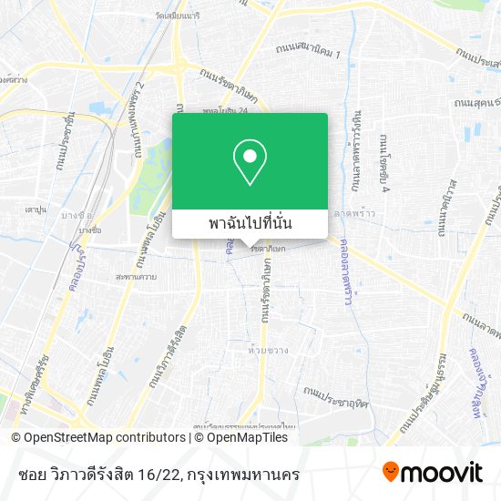 ซอย วิภาวดีรังสิต 16/22 แผนที่